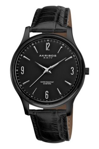 Men s Automatic Skeleton Dial Leather AK410 Akribos XXIV