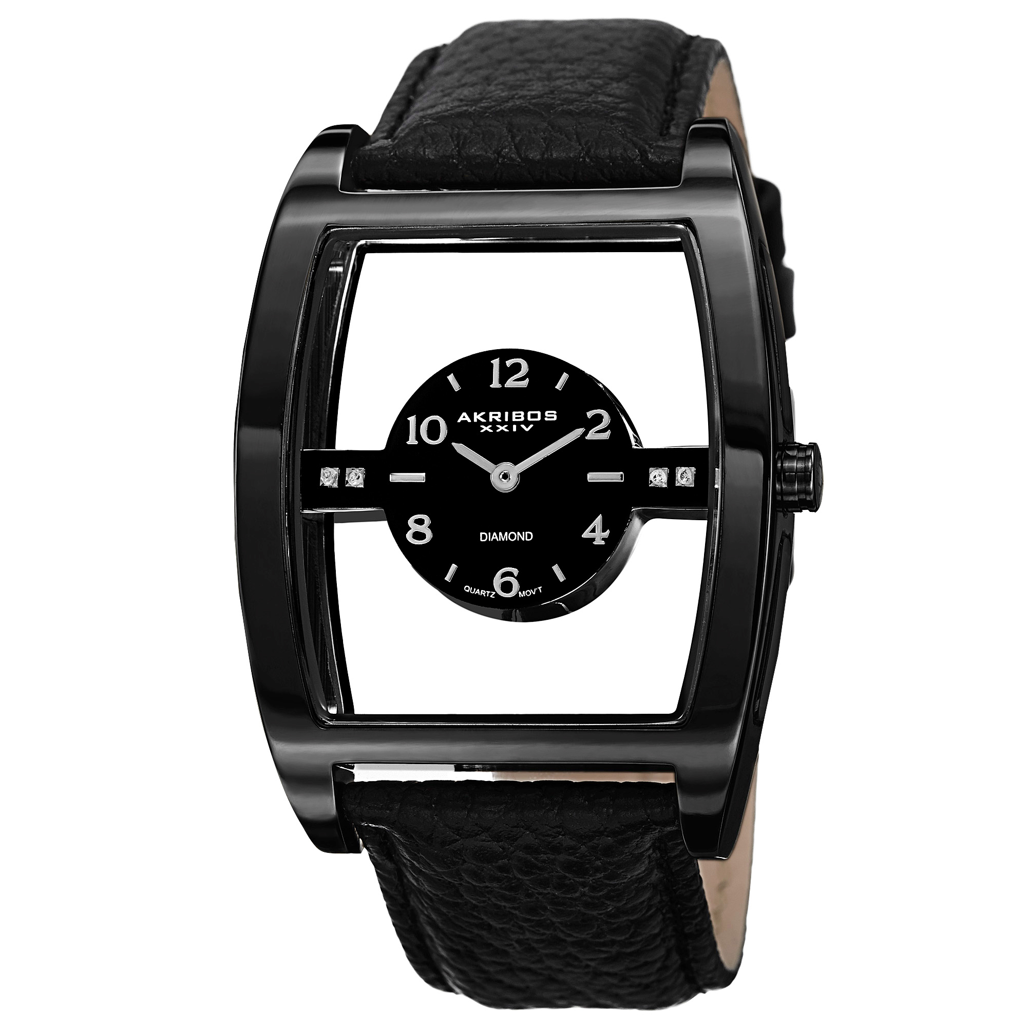 Akribos xxiv diamond black shop