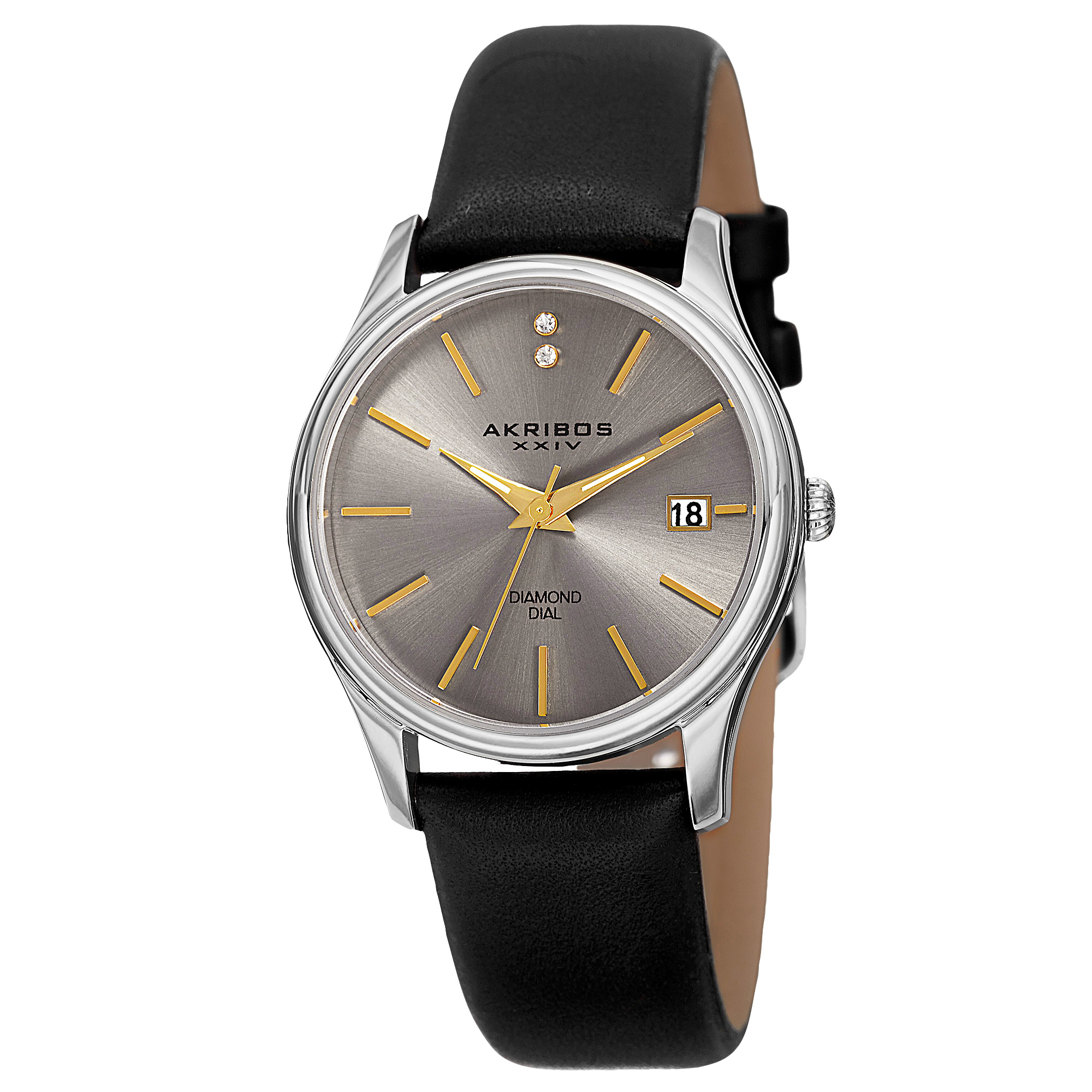 Akribos discount diamond dial