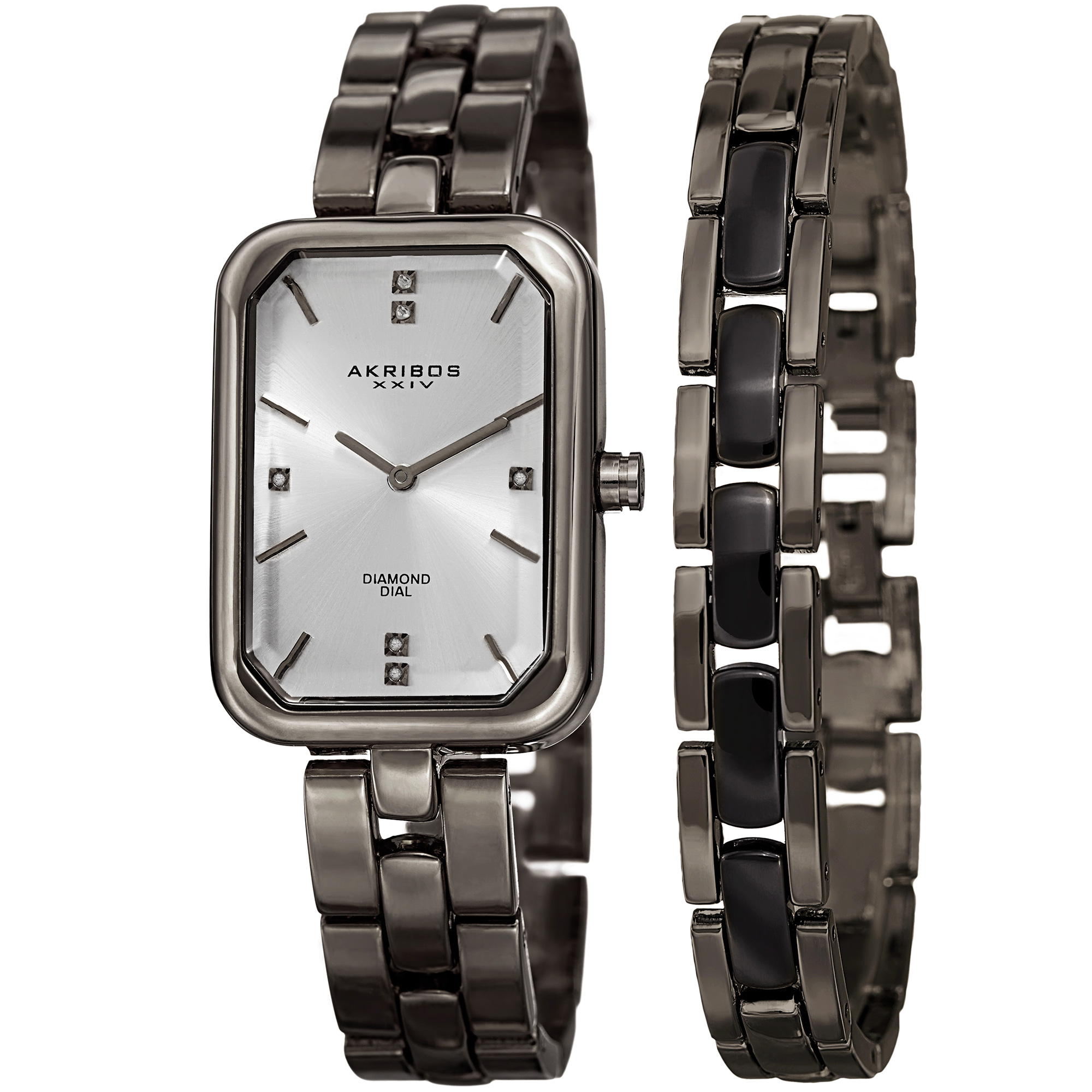 Akribos xxiv stainless steel watch sale